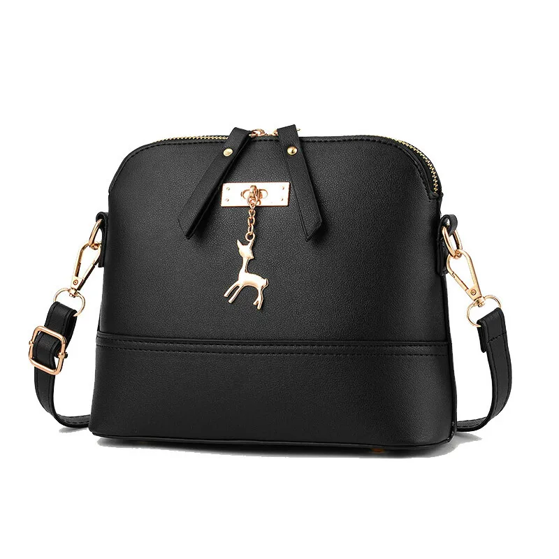 YBYT brand 2018 New Women Shoulder Bags Simple Fashion Shell Shape Women Small Messenger Crossbody Bag Ladies Zipper HandBags