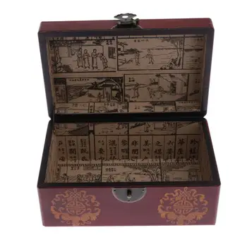 

Decorative Wooden Jewelry Trinket Keepsake Storage Box - Wood Treasure Box Money Saving Bank