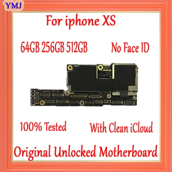 

64GB 256GB With Face ID/No Face ID for iPhone X Motherboard unlocked,100% Original for iphone x Logic board with Free iCloud