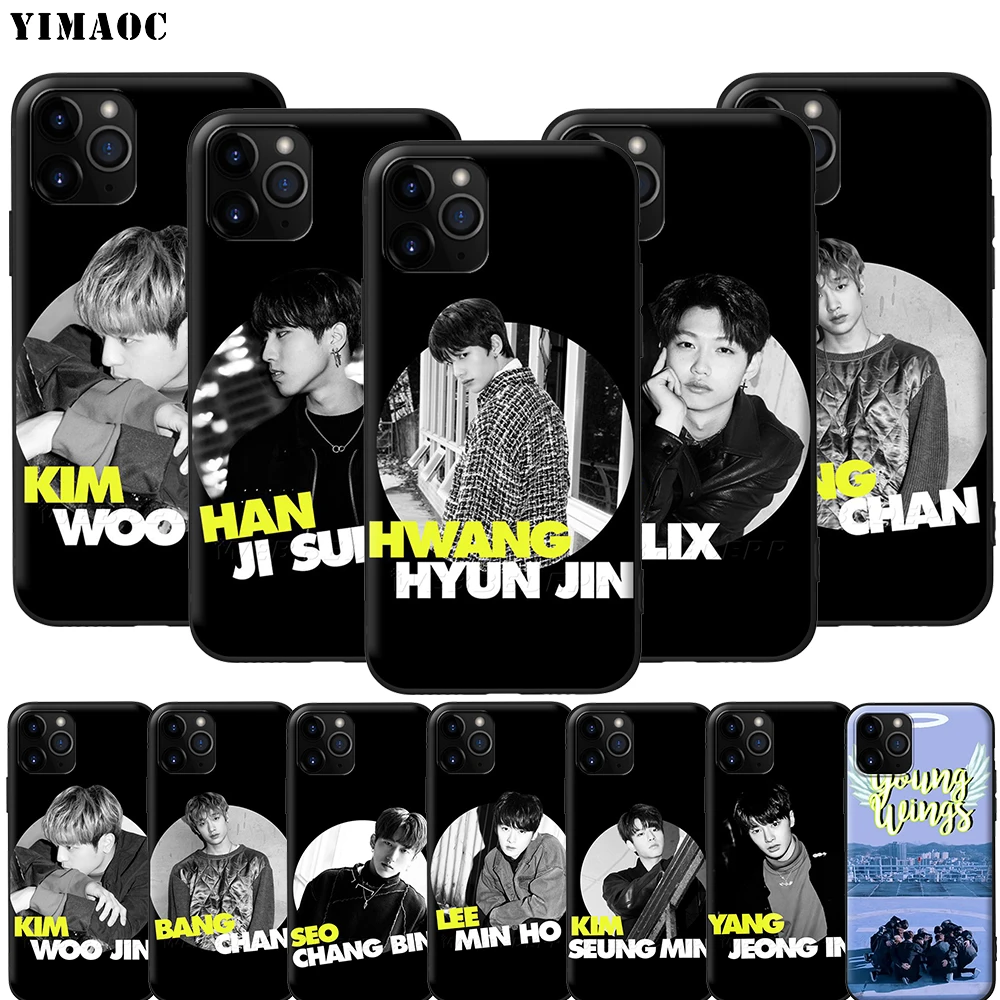 Мягкий силиконовый чехол YIMAOC Stray Kids Woojin Chan Changbin для iPhone 12 Mini 11 Pro XS Max XR X 8 7 6 6S Plus 5 5S SE