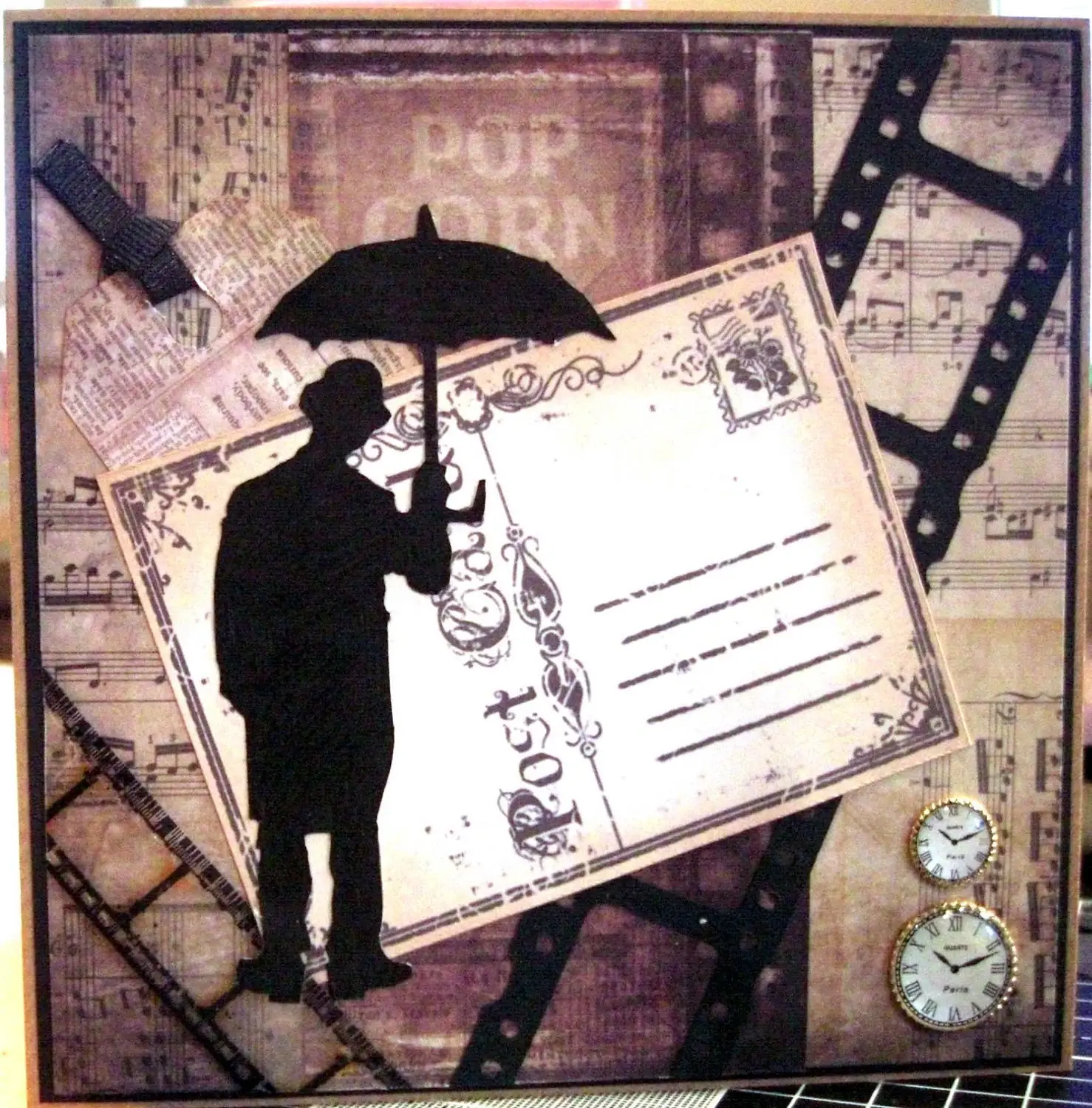 

Rainman with Umbrella Metal Cutting Die Stencil for Scrapbooking Paper Card Album Card Gift Decor Knife Mould New Dies for 2019