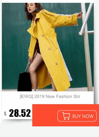 [EWQ] Осенняя тонкая Стильная джинсовая куртка трапециевидной формы с отложным воротником и длинными рукавами, женское корейское пальто, женская куртка WF88306L