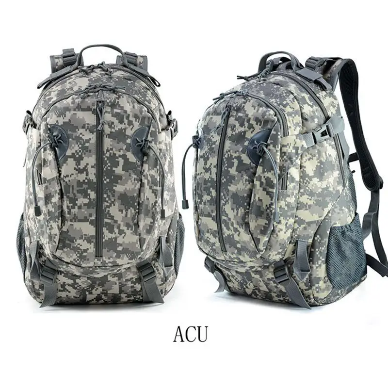 Mochila táctica militar de 40 L, mochila de hombro Molle para supervivencia  de asalto, mochila de pesca para almacenamiento de aparejos (negro + negro