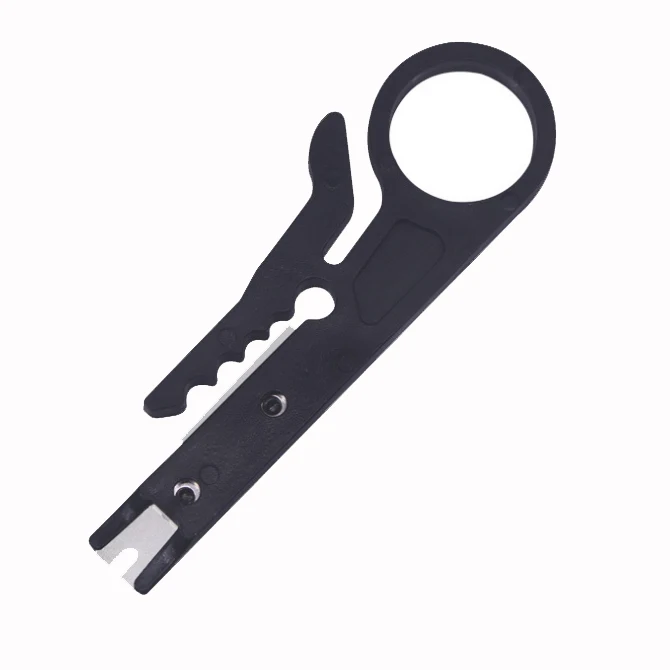 Портативный мини карманный нож для зачистки проводов щипцы плоскогубцы обжимной инструмент для зачистки кабеля кусачки щипцы для зачистки проводов Запчасти для инструментов Новые - Цвет: black
