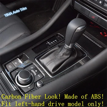 

Lapetus Auto Styling Stalls Gear Shift Gearshift Box Frame Cover Trim Fit For Mazda 6 2019 2020 / ABS Carbon Fiber Look