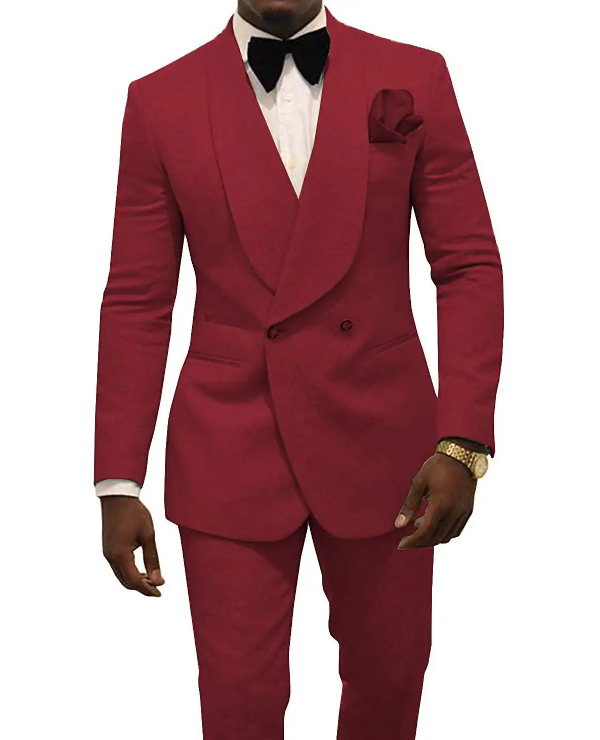 Высококачественные мужские смокинги для жениха с шалью и отворотом, мужские костюмы для свадьбы/выпускного бала, лучший мужской блейзер(пиджак+ брюки+ галстук) 666 - Цвет: Same as Image