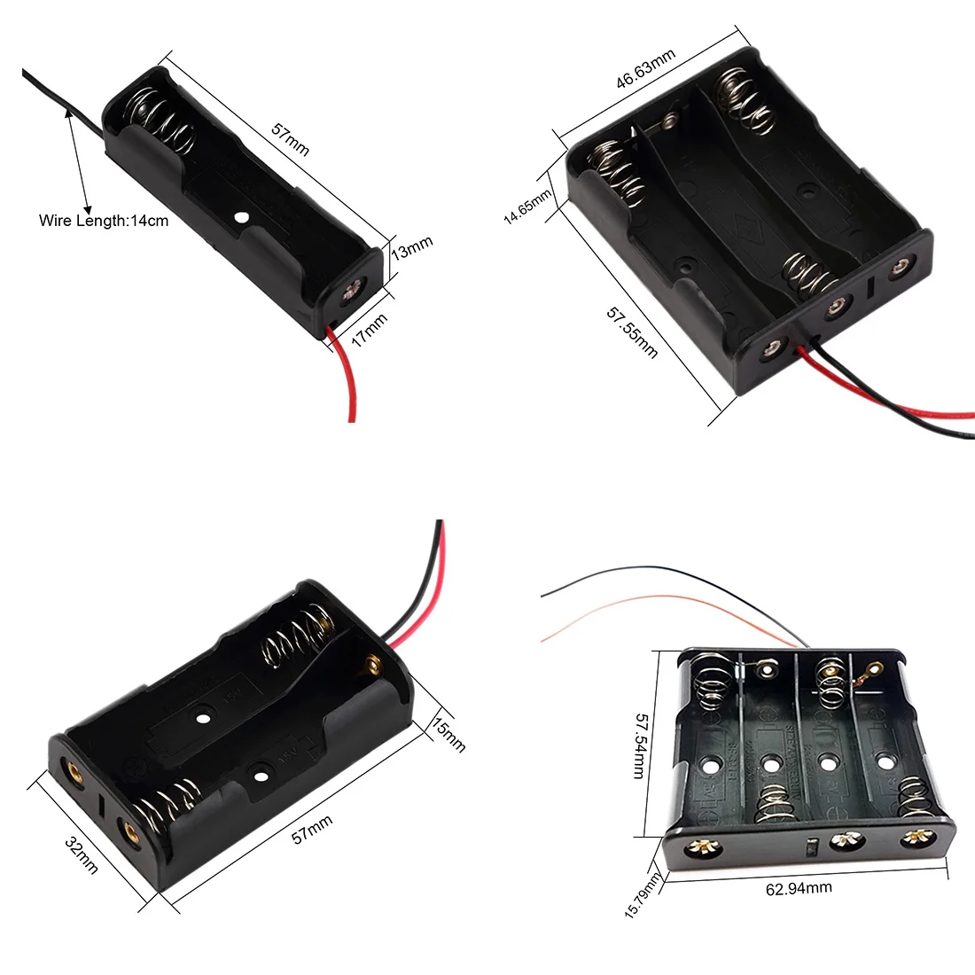 1 шт. Батарея держатель чехол для 1/2/3/4 батарейки типа АА 5 V сухая ящик хранения с