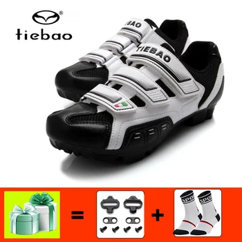 

TIEBAO sapatilha ciclismo mtb cycling shoes men women breathable mountain bike shoes with cleats self-locking cycling sneakers