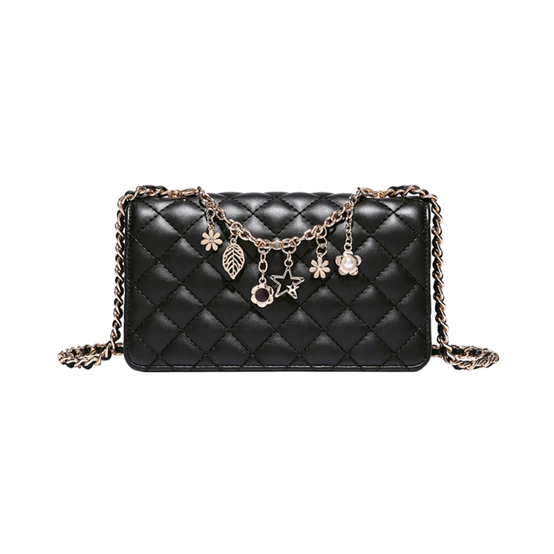 

2019 Autumn New PU Square Diamond Lattice Luxury Factory Price Evening Messenger Bag for Women Daily Korean Version