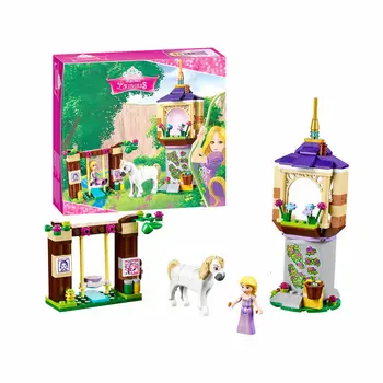 

145pcs Girls Friends Princess Series Rapunzel Castle Gardens Building Blocks Bricks Toys for Girls Gifts