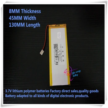 

3.7V 6400mAH 8045130 polymer lithium ion / Li-ion battery for tablet pc power bank cell phone speaker