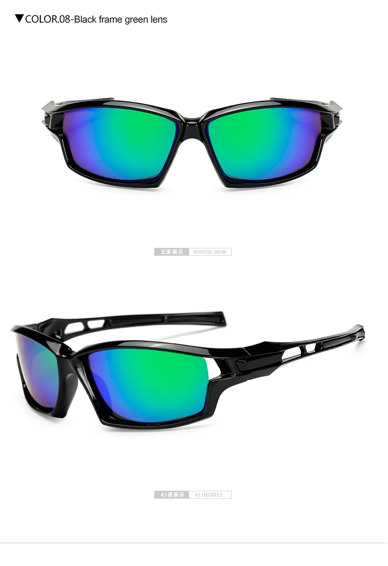 Поляризованные солнцезащитные очки ночного видения, мужские Брендовые очки для ночного вождения, антибликовые спортивные очки для рыбалки, очки Gafas De Sol UV400 - Цвет линз: blue green