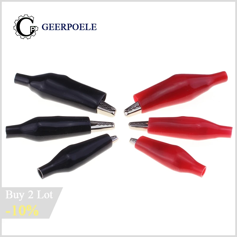 Sonda Elettrica Clip A Coccodrillo Coccodrillo Pince Pinzpinzas Cocodrilo Test Klemmen Lijmklem Opaski Zeliskowe Bateria