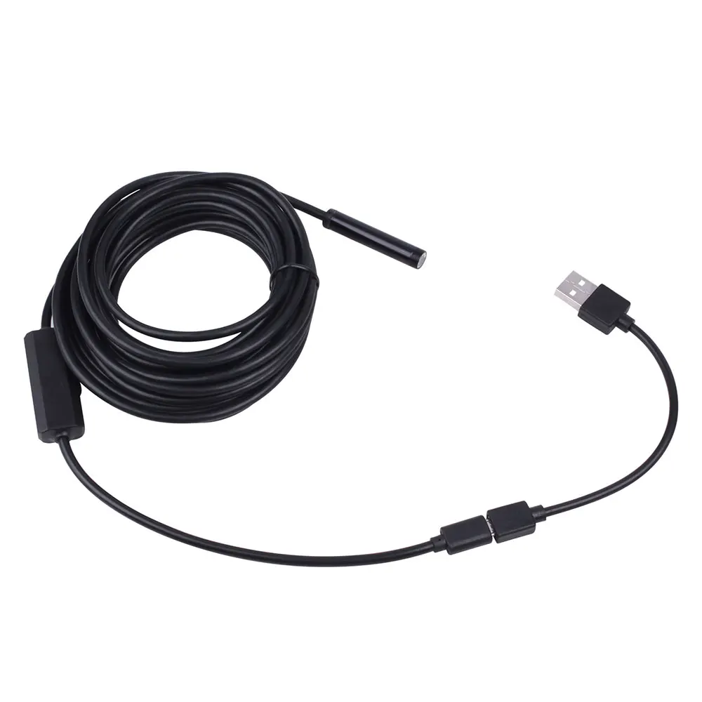 Wi Fi эндоскоп водонепроницаемый мягкий кабель USB HD жесткая линия 8 светодиодов