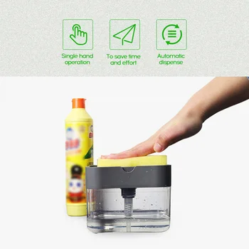 

New Soap Dispenser Holder Cleaning Liquid Pump Dispenser Container Manual Press Soap Dispenser Kitchen Clean Accessories