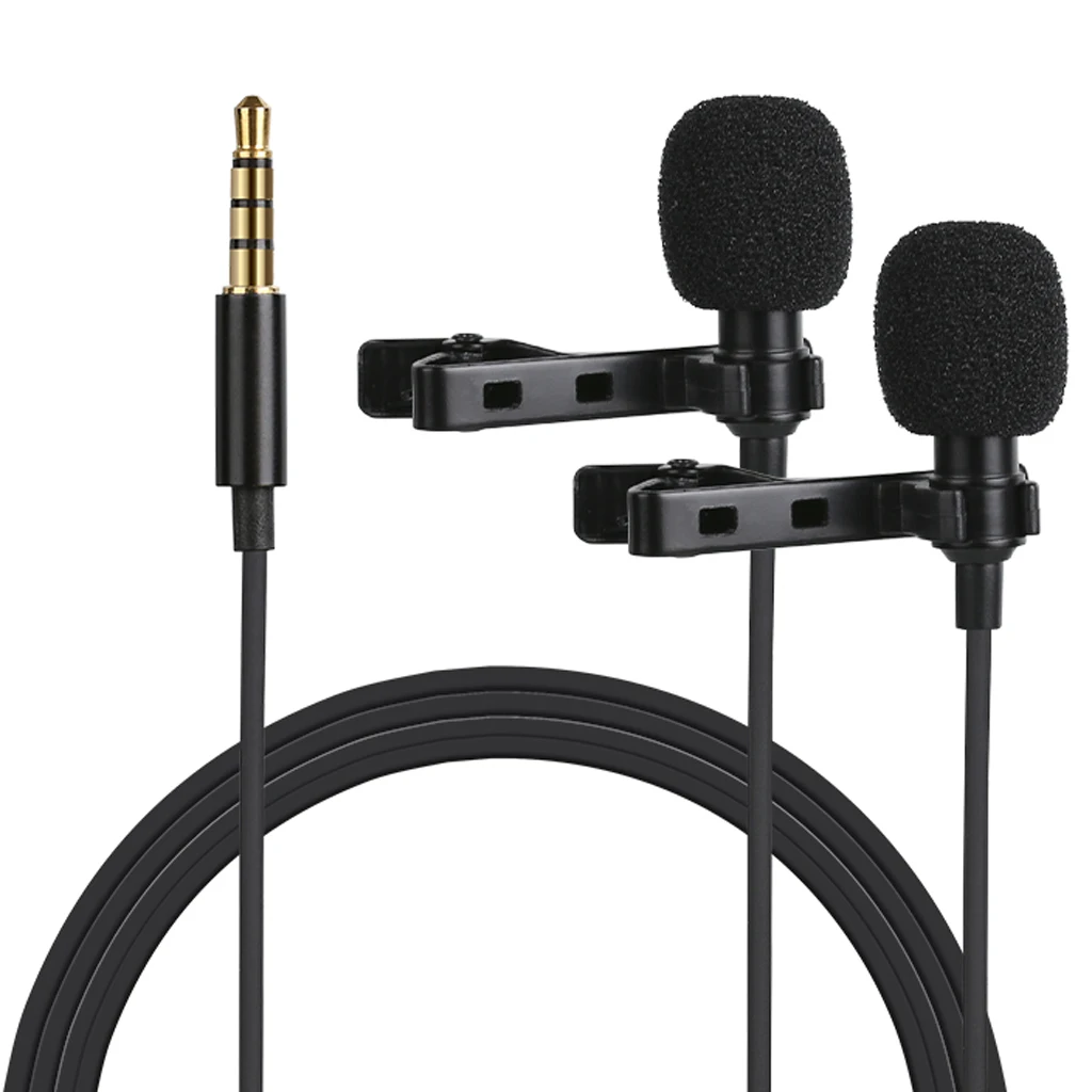 Отворот Lavalier Клип на микрофон 3 5 мм разъем портативный Hands Free Прочный для ноутбука
