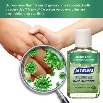 

New Portable 60ml 75% a-lcohol Amino Acid Hand Sanitizer Antibacterial Hand Gel