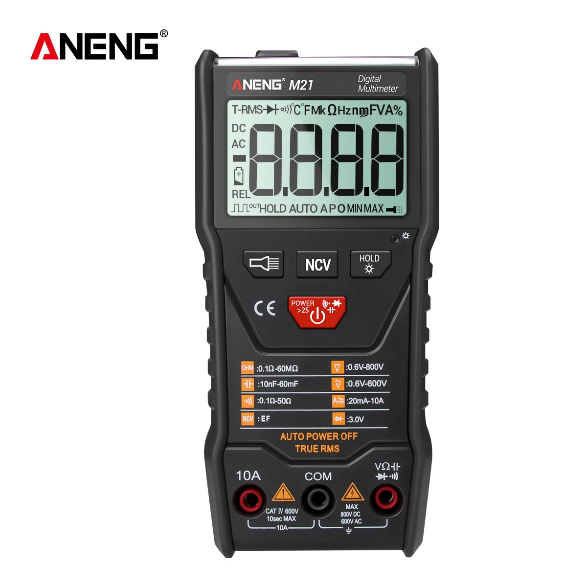 Smart M21 Digital Multimeter Ture RMS 6000 counts Meter Tester Auto Ranging ACDC Ammeter voltage Ohm Portable Power meter Test |