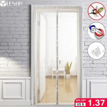 

LESHP Summer Magnetic Mosquito Net Anti Mosquito Insect Fly Bug Curtain Automatic Closing Hands Free Door Screen Household