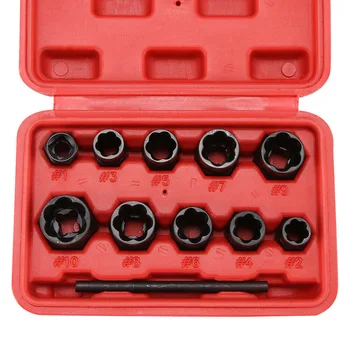 

Tool Nut Remover Threading Removal Set Extraction Repair Socket Rounded Locking Wheel