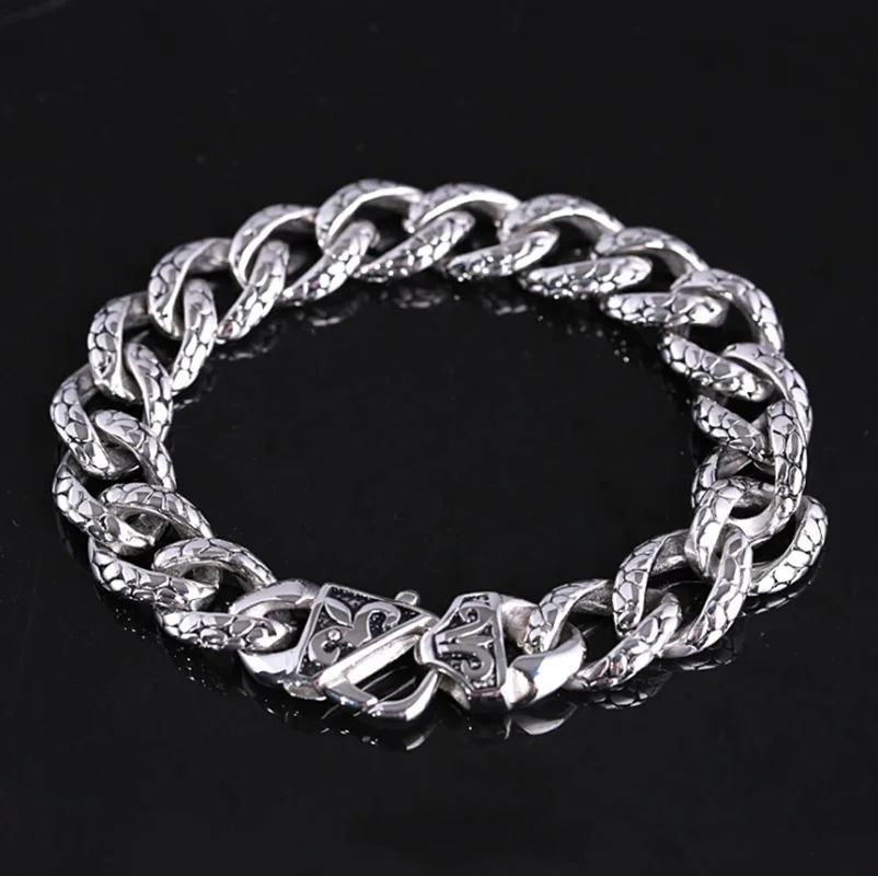 316L браслет из нержавеющей стали модный темперамент личность цепь для мужчин браслет простота