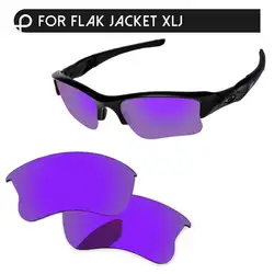 Плазменный фиолетовый зеркало Поляризованные замены линзы для бронежилет XLJ солнцезащитные очки Frame 100% UVA и UVB Защита