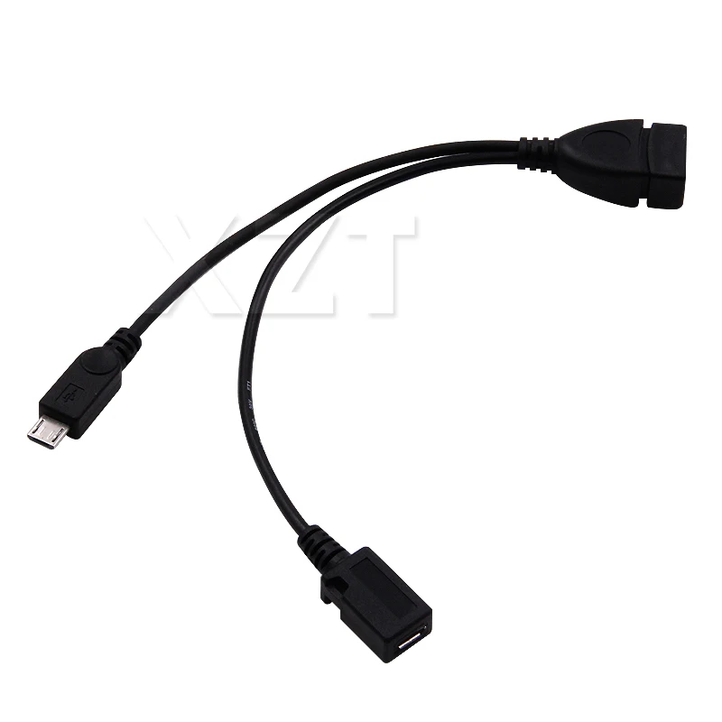 2 в 1 OTG микро USB узловой источник питания Y Разветвитель адаптер к 5 контактному
