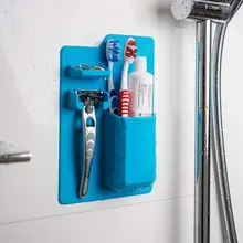 Силиконовый водонепроницаемый держатель для зубных щеток, полка для зубной пасты, настенный органайзер для туалетных принадлежностей