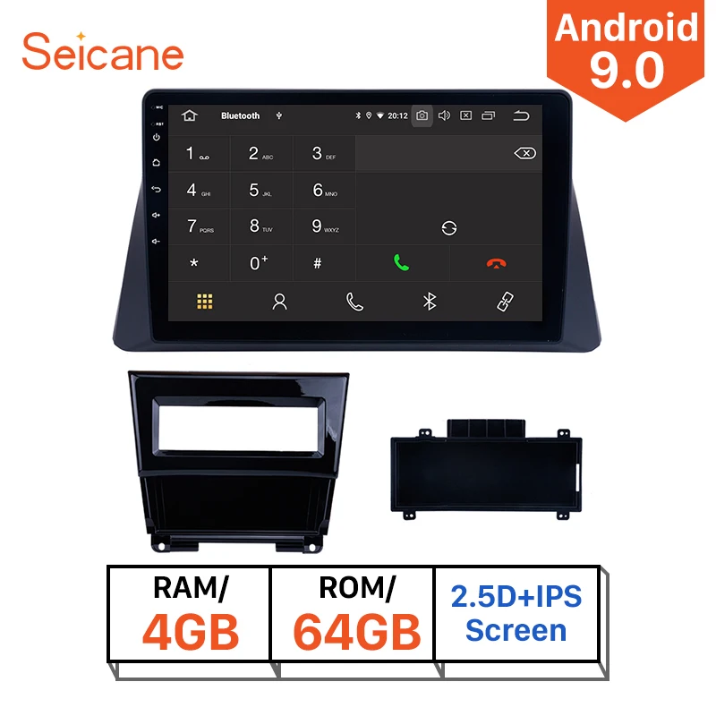 Автомобильный DVD плеер Seicane 4G Android 10 0 дюймов для Honda Accord 2008 2013 8 4 Гб ОЗУ/2 ГБ ОЗУ радио