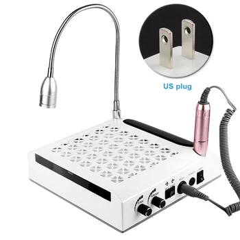 

4 In 1 Low Noise Easy Operate ABS Nail Dust Collector Durable Strong Suction Desktop Fingernail Art Manicure Machine Drill Tools