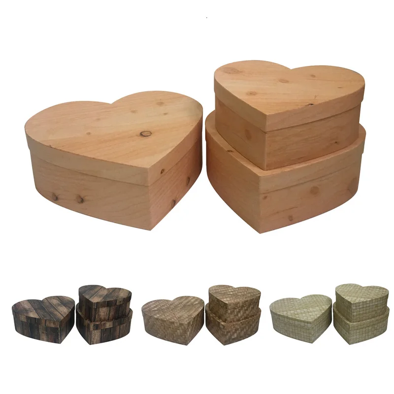 

3pcs/set 2019New heart-shaped flower box Gift box Gift box gift box gift box Holiday party gift box wedding decoration 2pcs-11%f