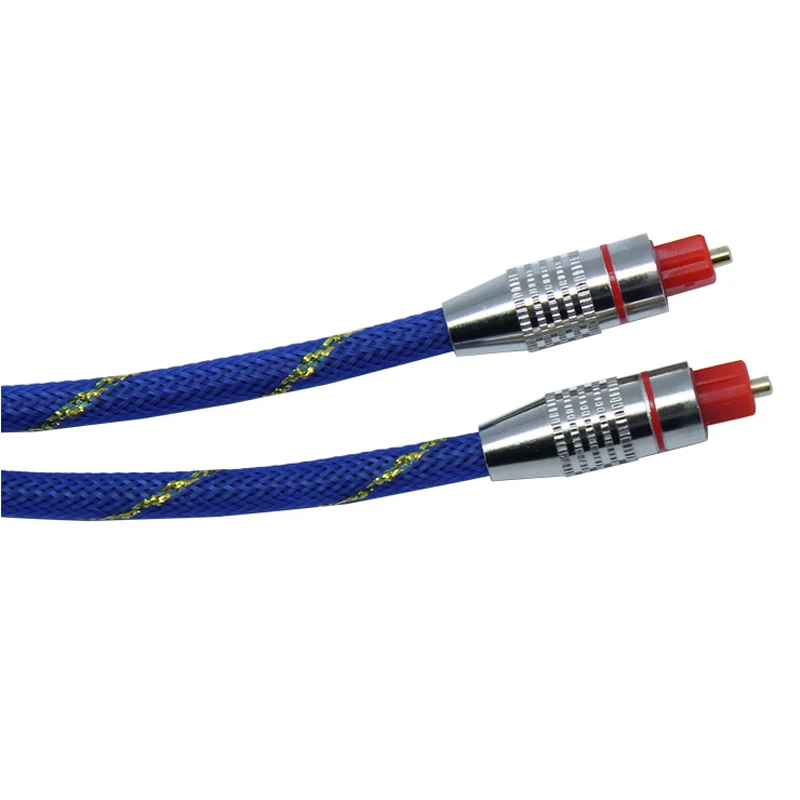 

Digital Optical Audio Cable Toslink Gold Plated 1m 1.5m 2m SPDIF MD DVD Gold Plated Cable