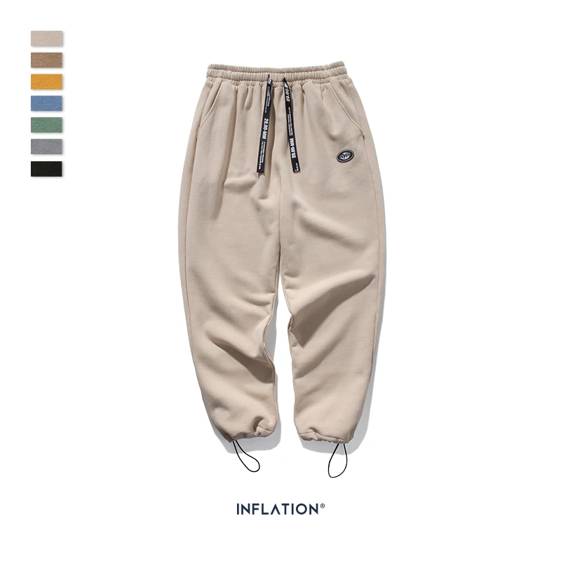 INFLATION DESIGN Super Loose Fit Men Sweatpants In Pure Color Loose Fit Retro Style Mens Sweatpants Street Wear Men Pants 93402W plus size harem pants Harem Pants