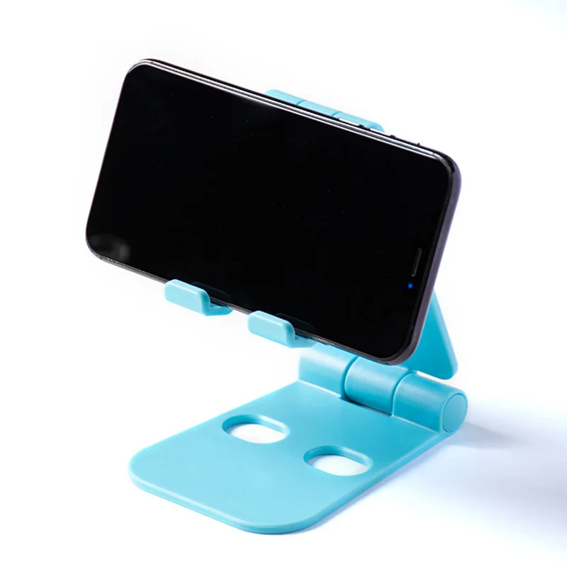 

light Universal ABS Plastic Double folding desktop Phone Car bracket Kickstand smart phone stand For Smart Phone Kickstand