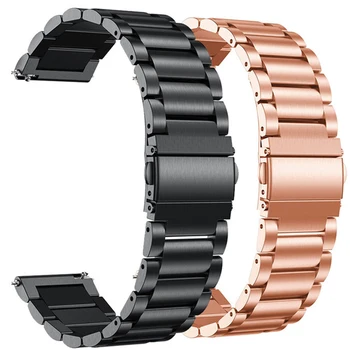 

Stainless Steel Metal Straps For Xiaomi Amazfit Bip S/Stratos 3/2/2S/Pace/GTS GTR 42MM 47MM Band For Huawei Watch GT 2 42MM 46MM