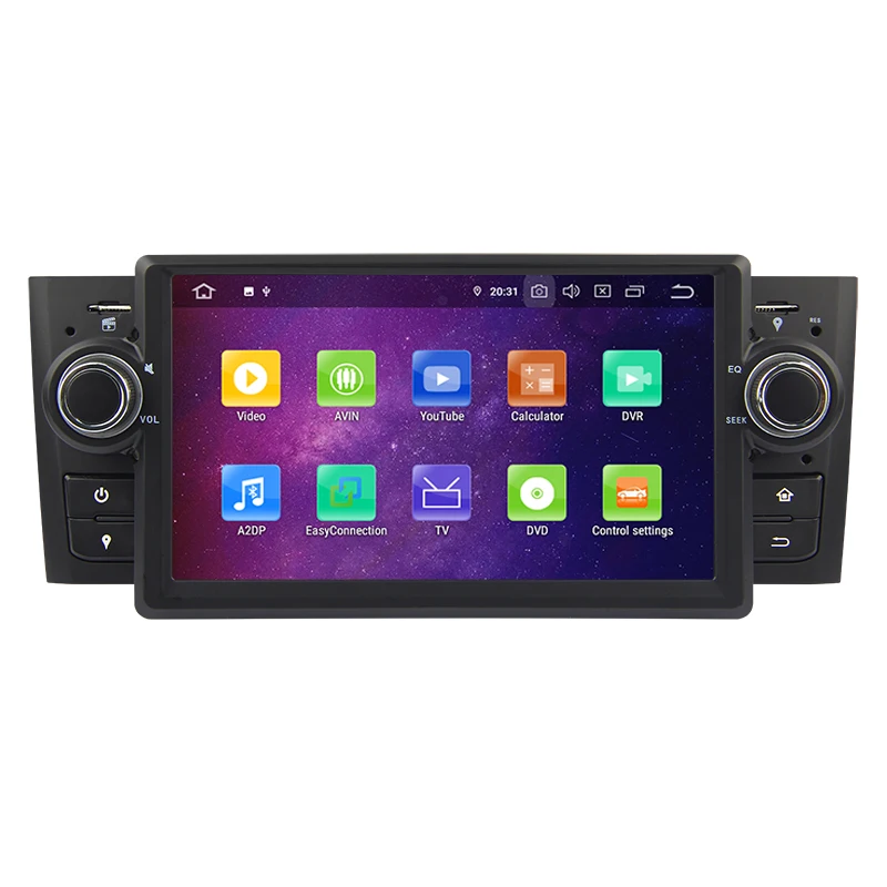 Cheap Android 9.0 Octa Core 4G RAM 64G ROM GPS Navigation 7 " Car DVD Multimedia for Fiat Grande Punto/Linea 2007-12 with Radio/BT/RDS 1