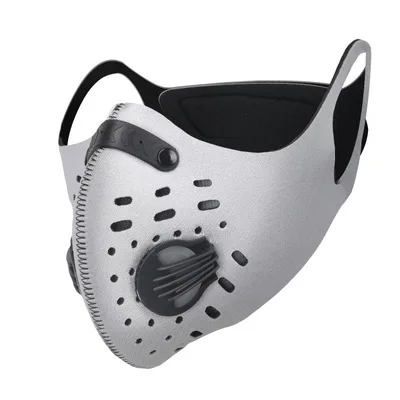 Мужские и женские тактические маски для бега, велосипедная Зимняя Маска для лица, лыжные маски с активированным углем, Балаклава для сноубординга, мотоциклетная велосипедная маска - Цвет: Серый