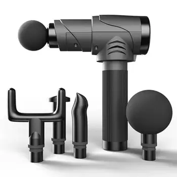 

Muscle Massager With 4 Massage Heads Deep Tissue Percussion Handheld Muscle Massager For Muscle Soreness Relieves