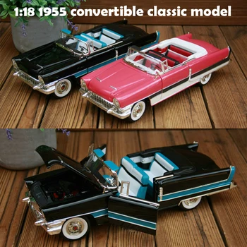 

fine 1:18 1955 convertible classic model Alloy collection model The door can be opened