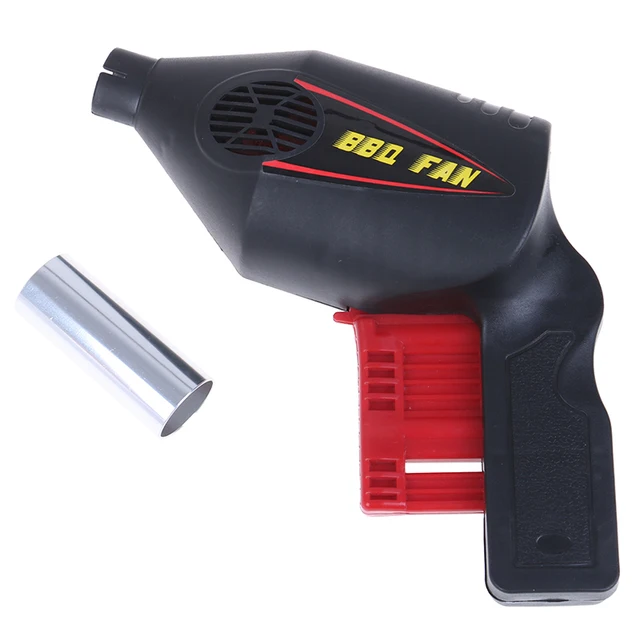 1Db Bbq Lángszén Grill Ventilátor Fúvókák Grillező Tűzoltó Fúvó Pisztoly Kültéri Kemping - Image 3