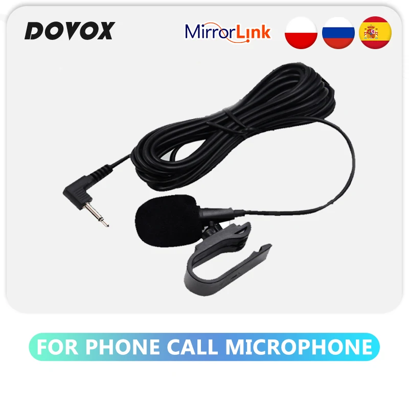 DOVOX MINI Car Audio Microphone 3.5mm Plug Mic Stereo Mini Wired External for PC Auto DVD Radio | Автомобили и мотоциклы