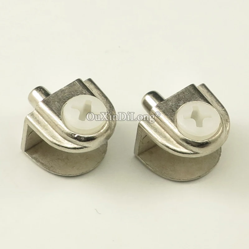 

Brand New 20PCS Zinc Alloy Glass Clamps Nickel Plating Glass Shelf Holder Support Brackets Clamp 6~8mm