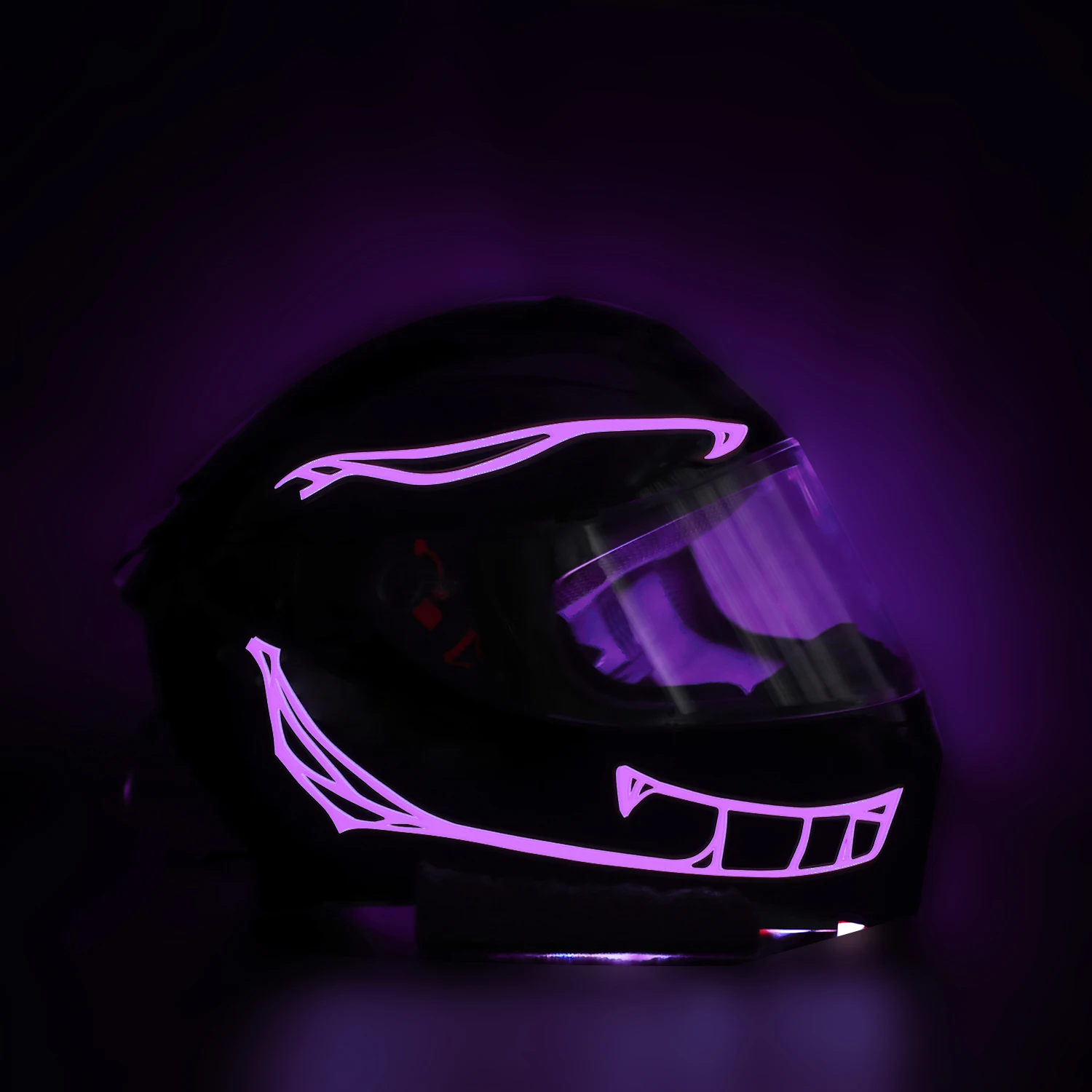 

Waterproof Motorcycle Helmet Decorative Light Night Riding Cold Light Signal Flashing Strip LED Luminous Sticker Safety Light