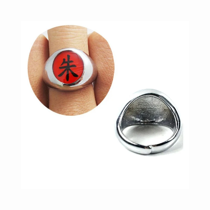 Fusovon Juego de 11 anillos de anime para cosplay con collar, anillos  Akatsuki, accesorios de cosplay, collar y anillo de anime con caja, Sin  piedra