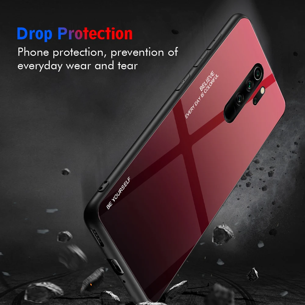 Роскошный чехол для телефона Redmi Note 8 Pro Чехол из закаленного стекла с градиентом чехол для Xiaomi Redmi Note 7 6 5 Pro 8 8A 8T 5 Plus 6 7 7A чехол