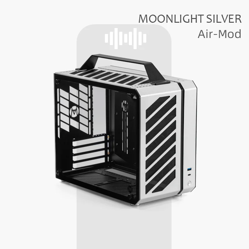 ميكانيكي ماستر C28 حافظة كمبيوتر سبائك الألومنيوم ليتل هورايزون ITX MATX اللوحة الأم برج مبرد المياه المحمولة حافظة كمبيوتر صغيرة