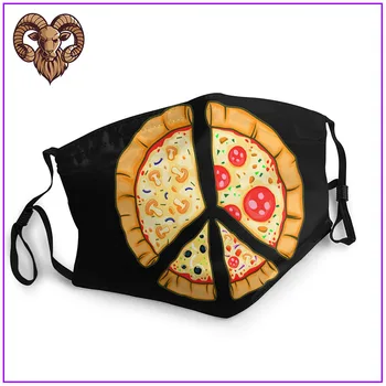 

Peace A pizza.pizaa lover.peace sign Men Women facemasks for virus protection cool cotton facemasks pm2.5 mask filter skin care