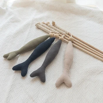 

Fishing Rod Funny Cat Stick Catnip Simulation Fish Bite-Resistant Molar Teeth Cat Self Hi Toy
