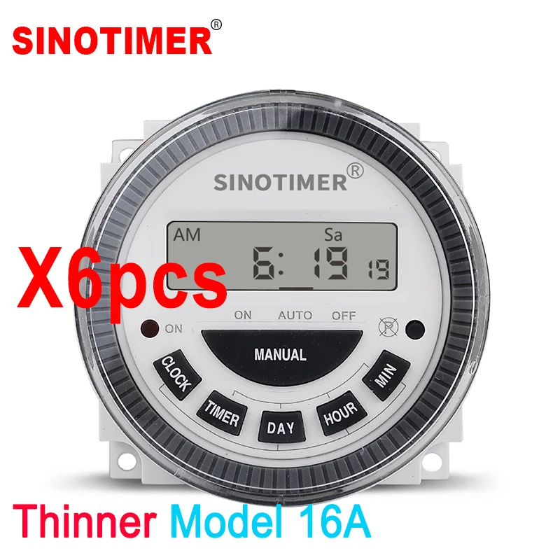 Wholesales 6PCS 110VAC, 220VAC Programmable Time Switch with Direct