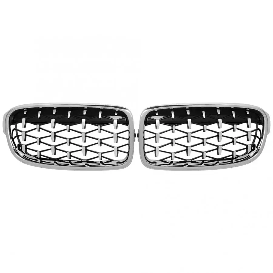 Pair Electroplate Black Front Intake Kidney Grill 51130054493 Fits for 3 series F30 2013 New Arrivals